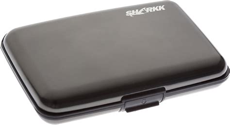 sharkk aluminum wallet credit card holder with rfid|large aluminum wallet.